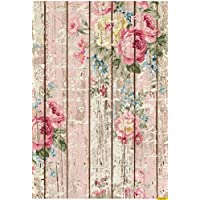 Papel de Arroz Cadence Rosas sobre Madera 30x41cm Ref. 386
